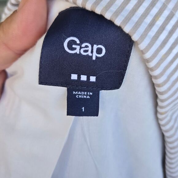 Gap Striped 2 Button Blazer NWT Sz 1 - Picture 3 of 15